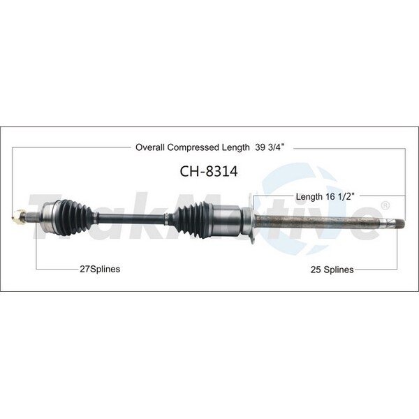 Surtrack Axle Cv Axle Shaft, Ch-8314 CH-8314 - main